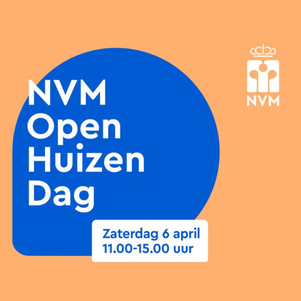 Zaterdag 6 april NVM Open Huizen Dag